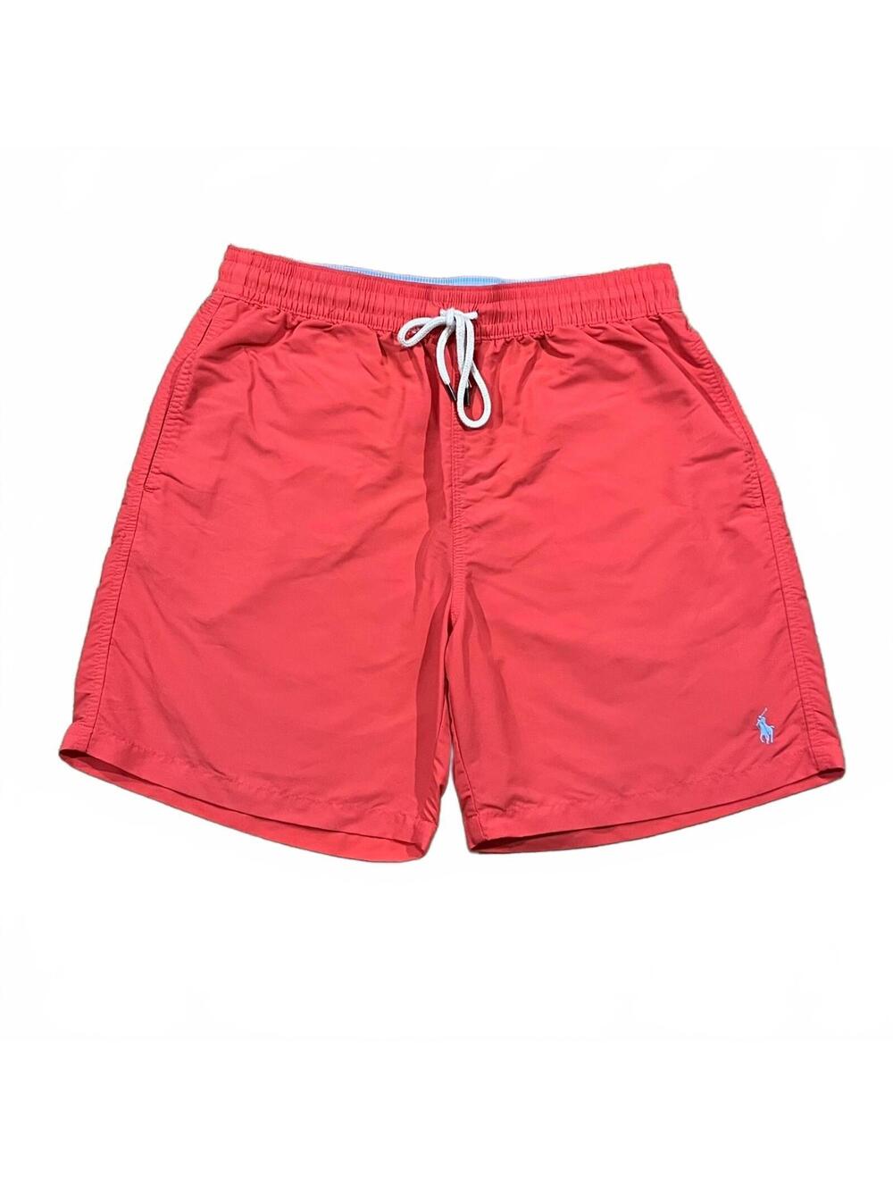Polo Ralph Lauren Mens Pink Swim Trunk Shorts Size Medium (no liner)